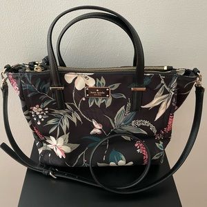 Kate Spade Small Black Nylon Satchel Bag